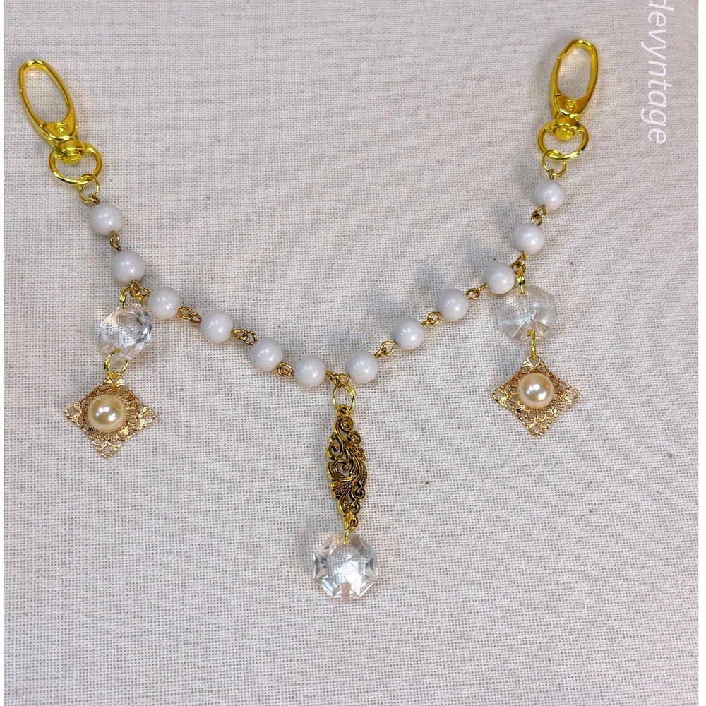 Pearl Bag Chain Charm/Key Chain - Picture 2 of 4